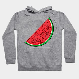 Resistance Is Justified When People Are - Watermelon - Front Hoodie
